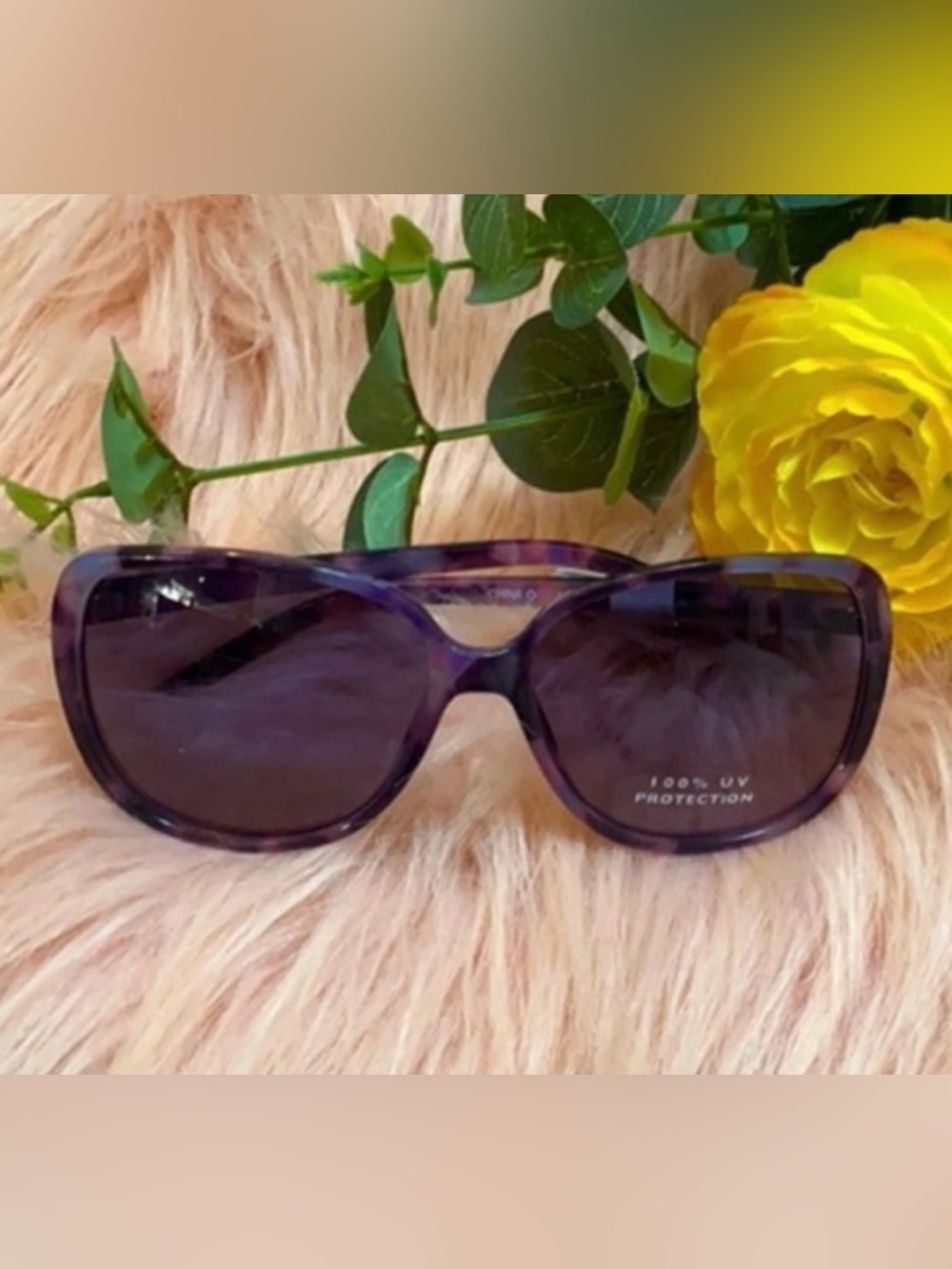 Dark Purple Swirl Women’s Sunglasses By Falls Creek NEW!